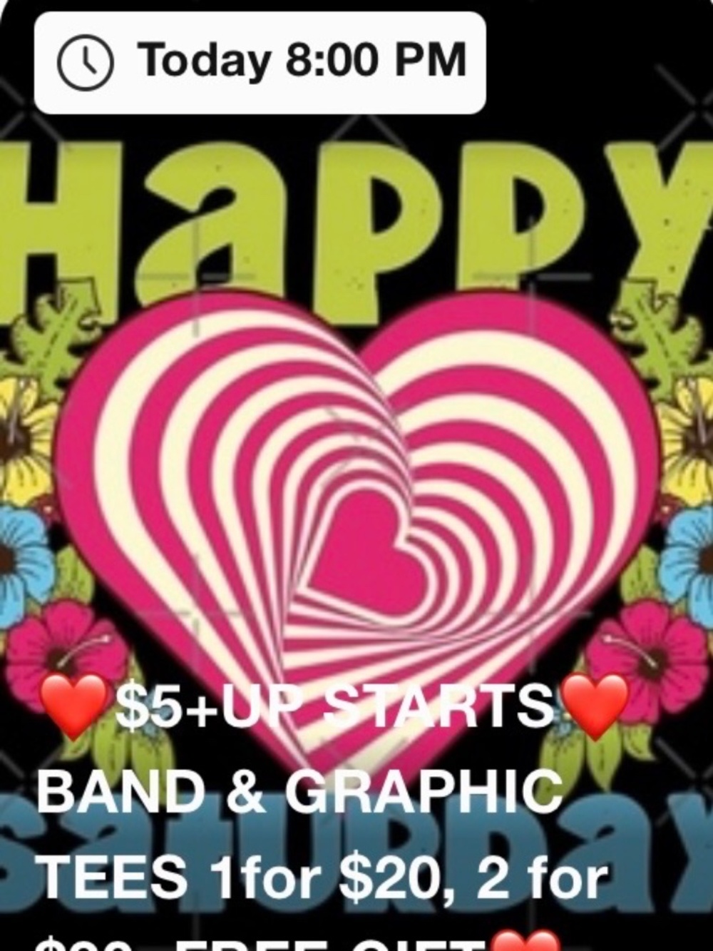 SATURDAY LIVE SHOW FLYER